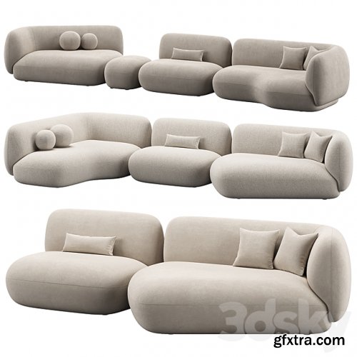 3dsky Pro - Jade Sofa 1 by Potocco