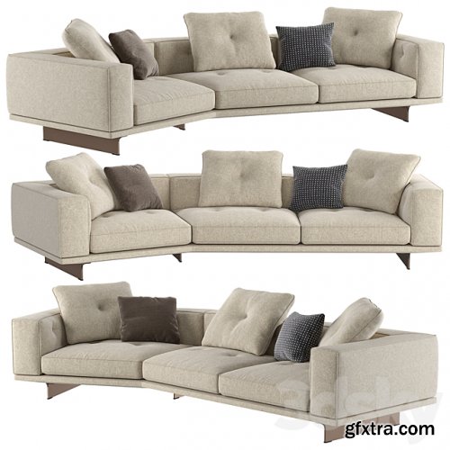 3dsky Pro - Inclined Sofa Dylan