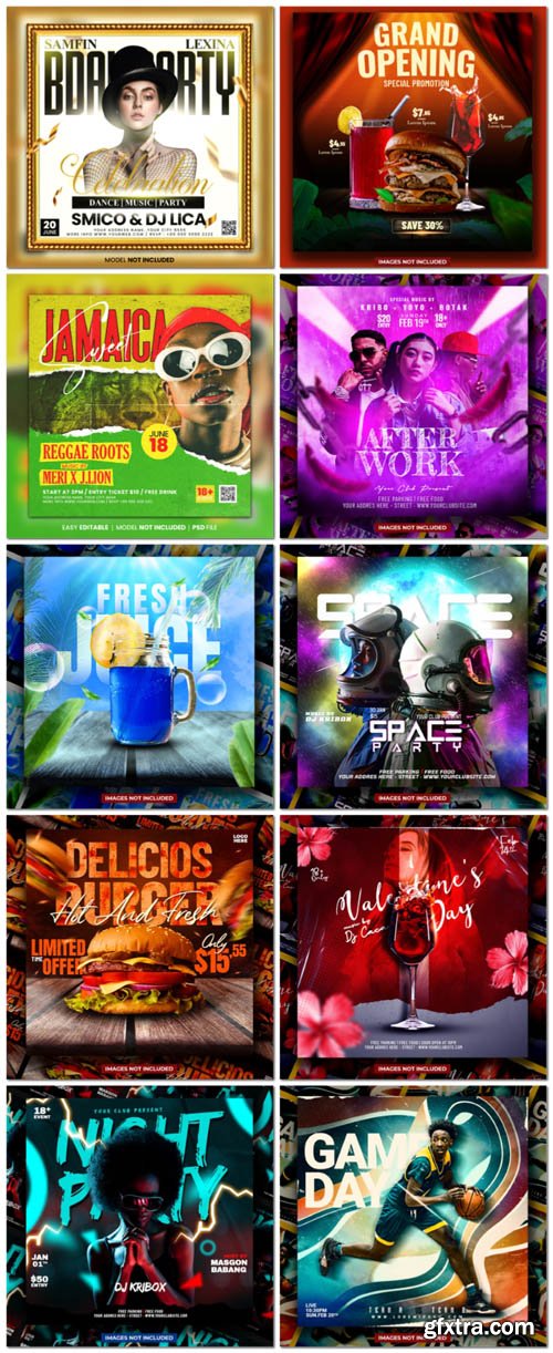 Flyer social media post, psd banner set vol 84 Flyer social media post, psd banner set vol 84