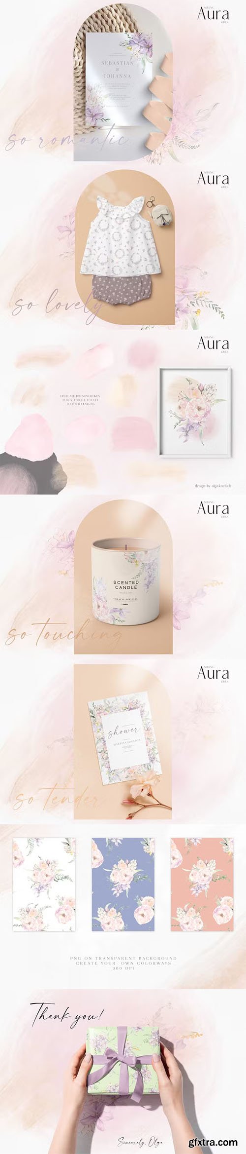 Aura Spring Vibes - Spring Flowers Clipart