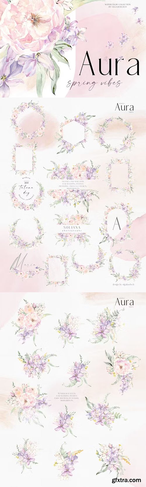 Aura Spring Vibes - Spring Flowers Clipart Aura Spring Vibes - Spring Flowers Clipart