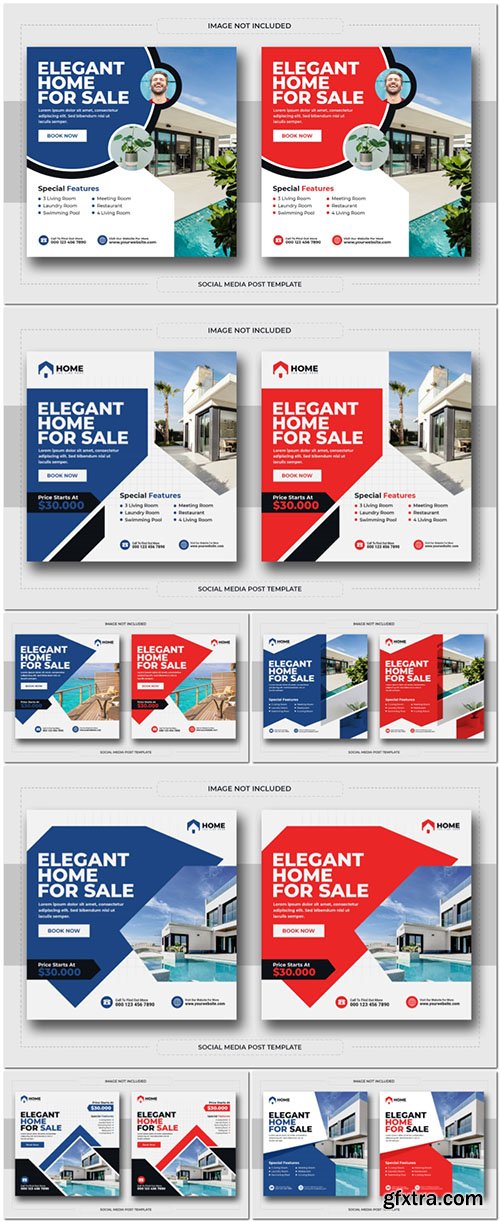 PSD real estate house property social media post and instagram post template PSD real estate house property social media post and instagram post template