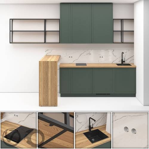 '3dsky Pro - Small kitchen in studio apartment 01'