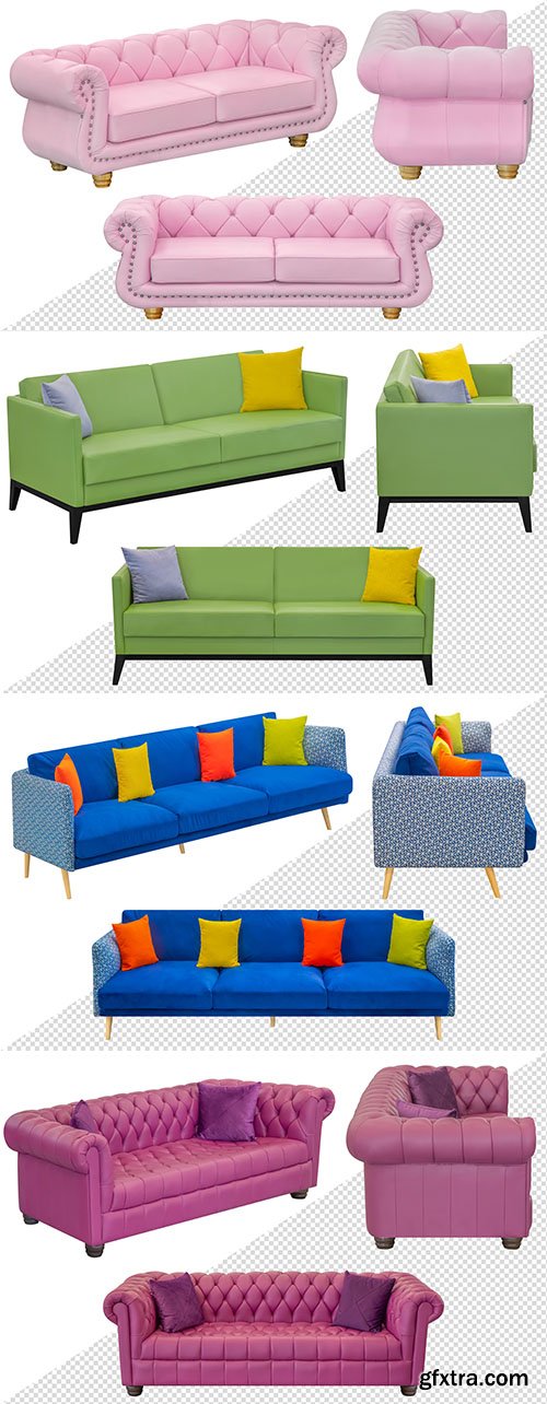 PSD sofa and different angles interior element PSD sofa and different angles interior element