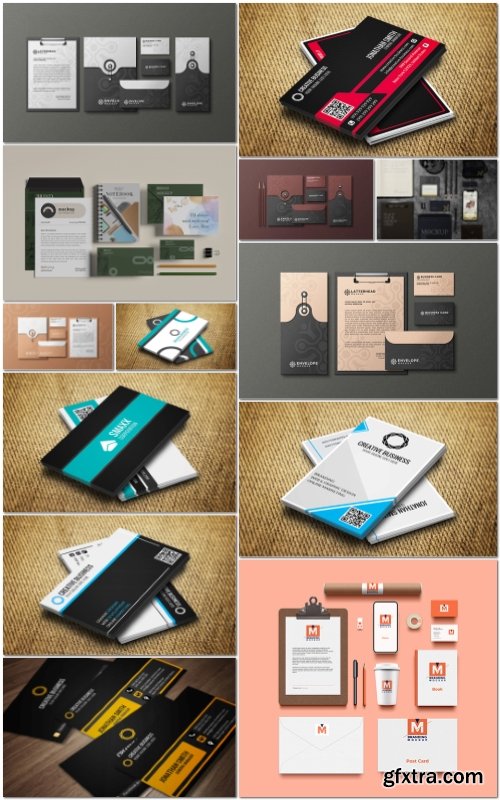 Business card psd design template set Business card psd design template set