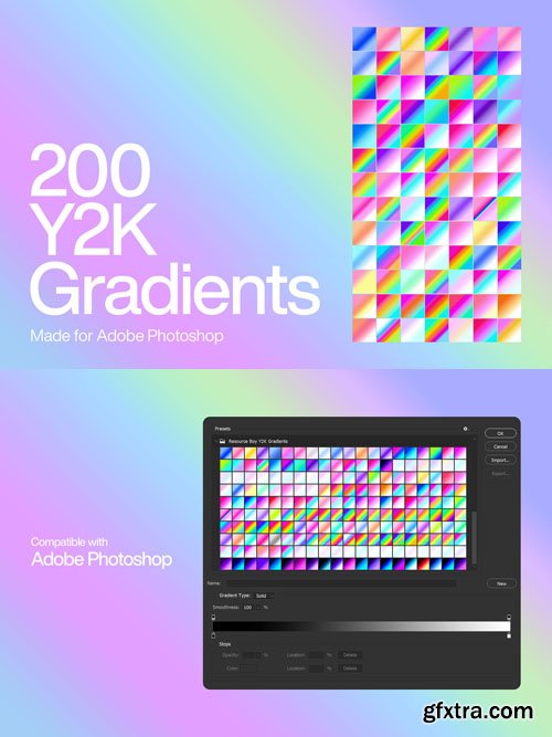 Y2K Gradients for Photoshop Y2K Gradients for Photoshop