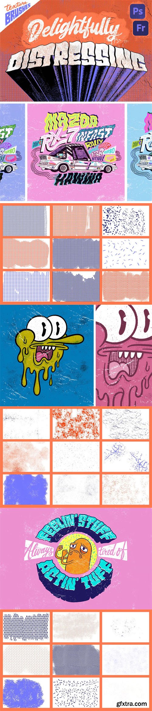 Delightfully Distressing - Photoshop Brushes Delightfully Distressing - Photoshop Brushes