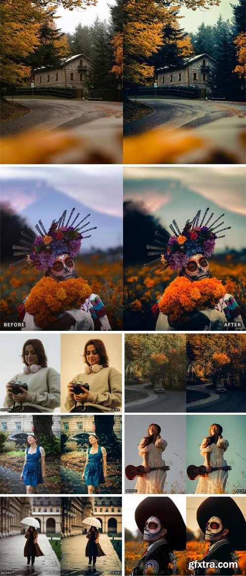 Cinematic Autumn Fall - Mobile & Desktop Lightroom Presets Cinematic Autumn Fall - Mobile & Desktop Lightroom Presets