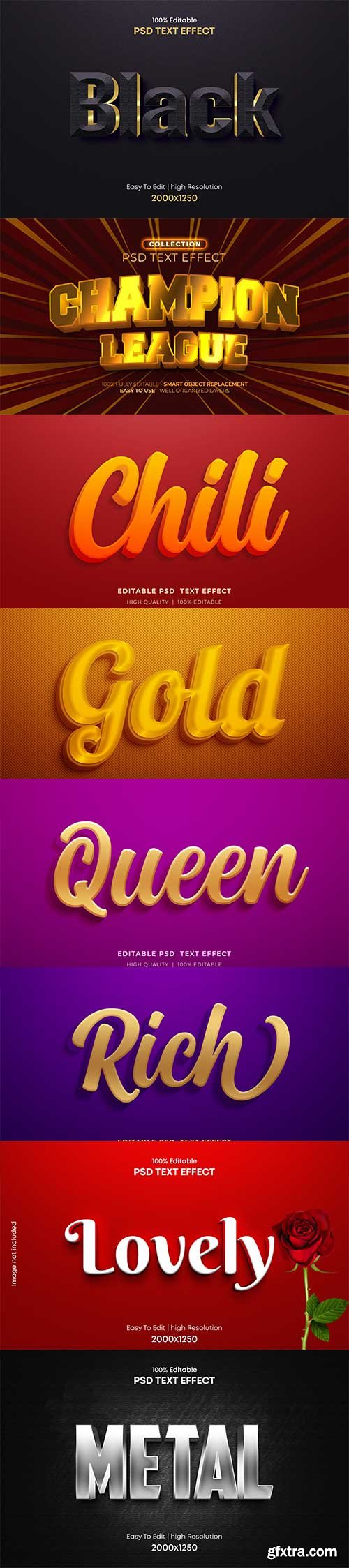Psd text effect set vol 95 Psd text effect set vol 95
