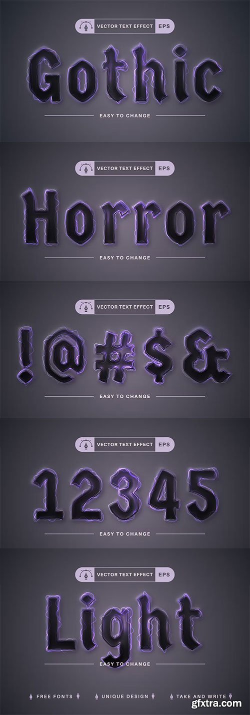 Gothic - editable text effect, font style