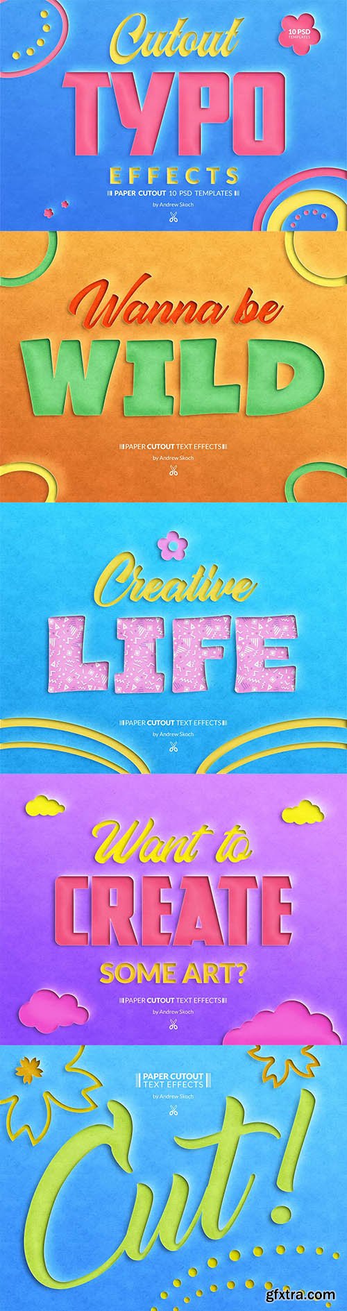 Paper Cut Out - 10 Templates