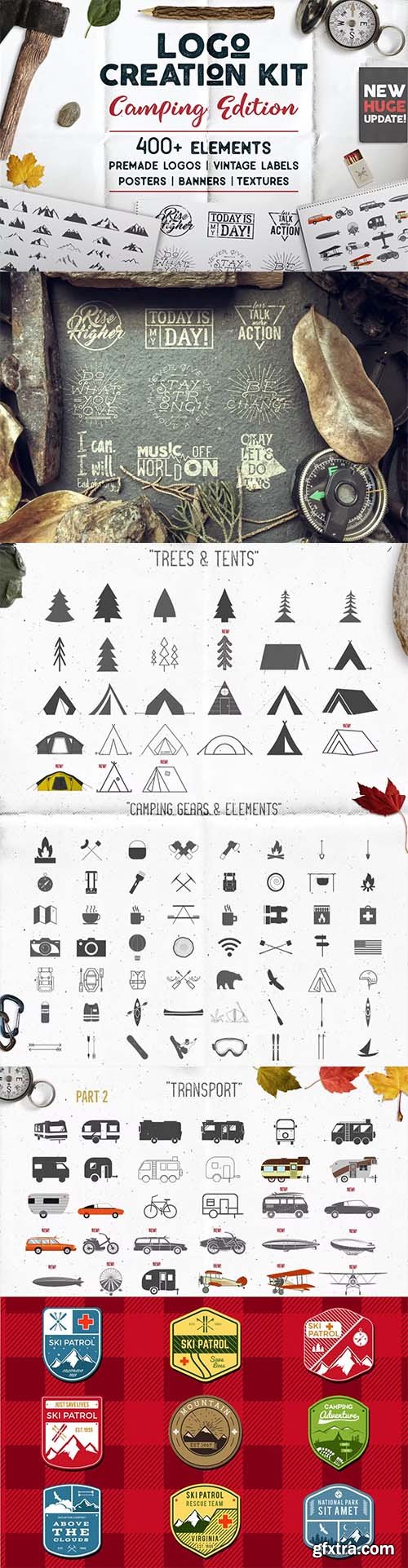 Logo Template Creation Kit - Camping Edition