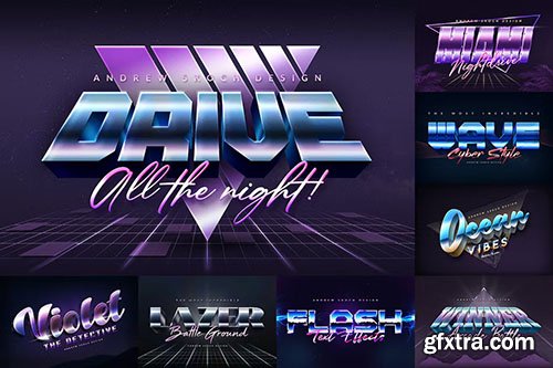 80s Style Text Effects