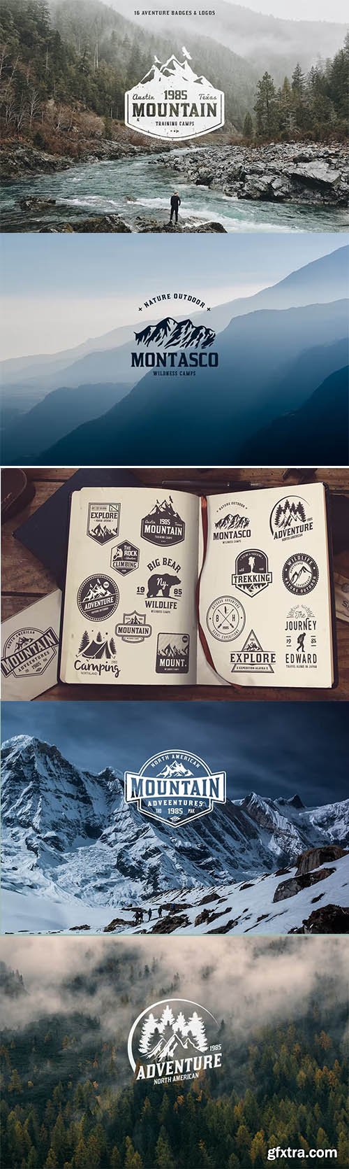 16 Adventure Badges & Logo