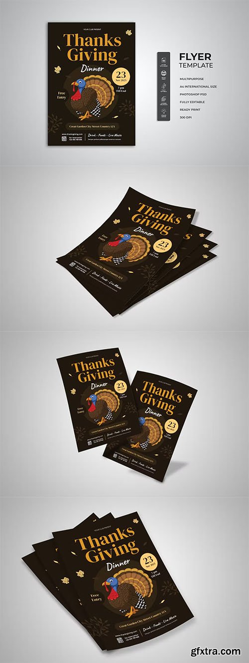 Thanksgiving Celebration Flyer
