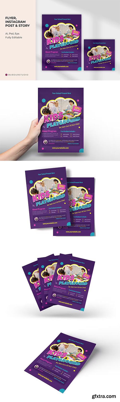 Kids Play Course Flyer & Instagram Post