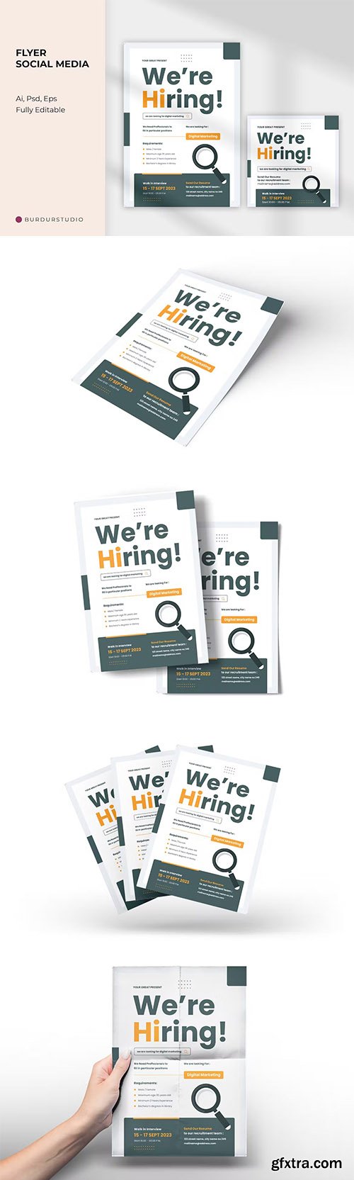 Flyer - Job Vacancy Marketing and Instagram Post