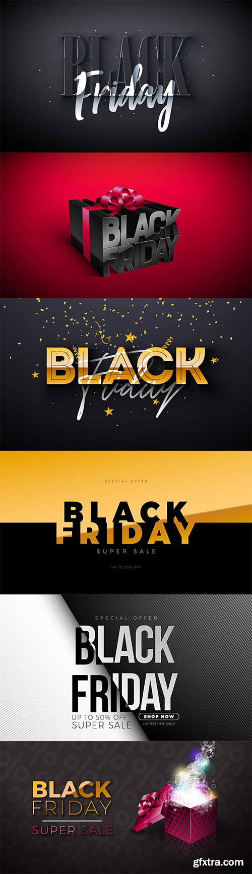 Vector black friday sale design with glowing light lettering