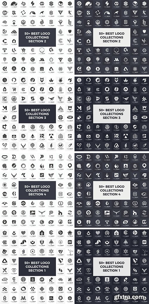 Vector business  logo set modern and creative branding idea collection