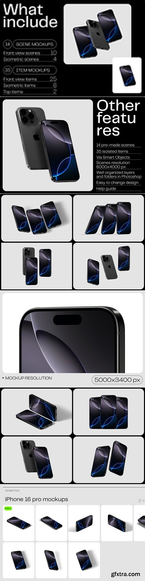 Creatoom - iPhone 16 pro mockups - v1