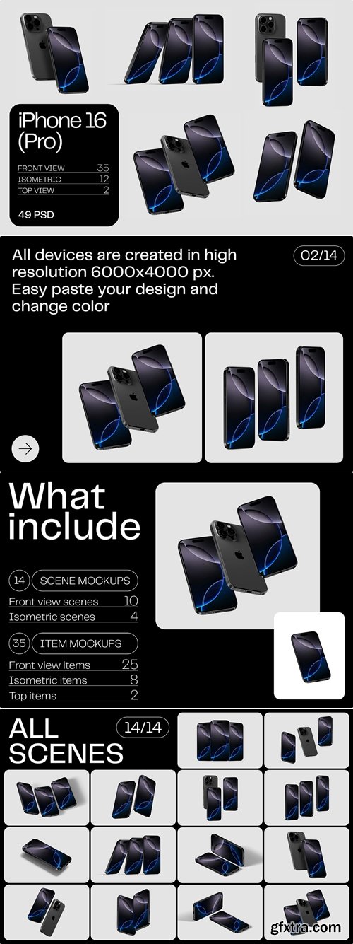 Creatoom - iPhone 16 pro mockups - v1