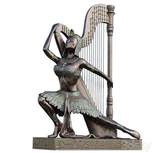 '3dsky Pro - Egyptian with harp'