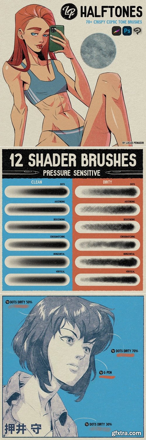 Lucas Peinador - LP Halftone Brushes v1.1