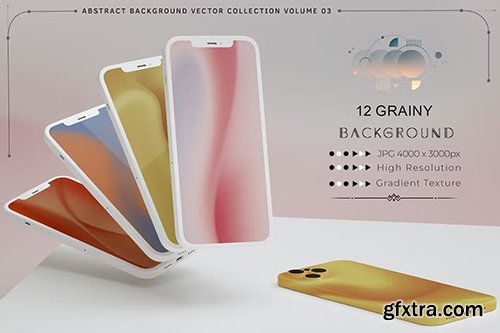 12 Grainy Gradient Background