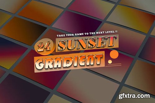 24 Sunset Gradients Photoshop