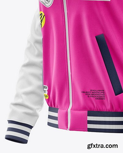 YellowImages - Women\'s Raglan Bomber Jacket Mockup - 119878
