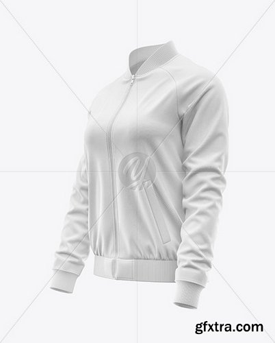 YellowImages - Women\'s Raglan Bomber Jacket Mockup - 119878
