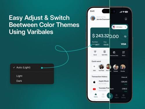 'Fundify - E-Wallet Mobile App UI Kit'