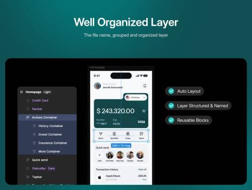 'Fundify - E-Wallet Mobile App UI Kit'