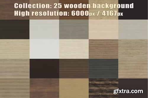 Collection - 25 wooden - background