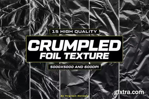 15 Crumpled Foil Paper Texture