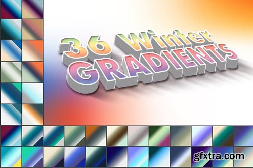 36 Winter Photoshop Gradients