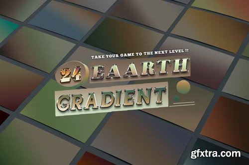 24 Earth Gradients Photoshop