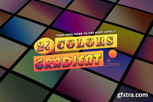 24 Colors Gradients Photoshop