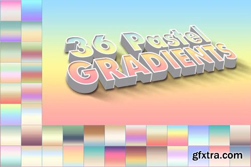36 Pastel Photoshop Gradients