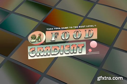 24 Food Gradients Photoshop