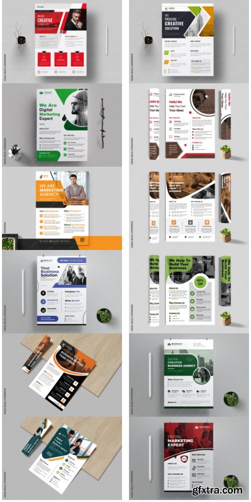Corporate Business Flyer Design Template 2 80xAI