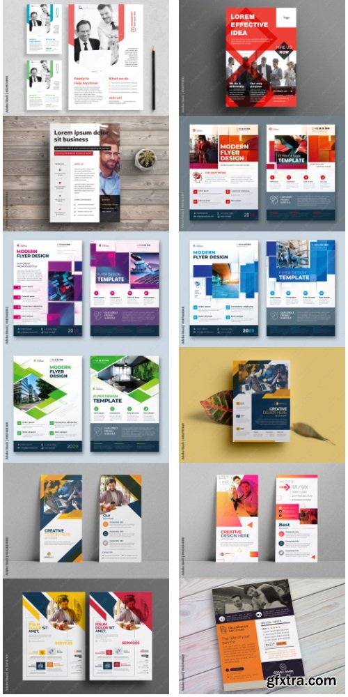 Corporate Business Flyer Design Template 2 80xAI