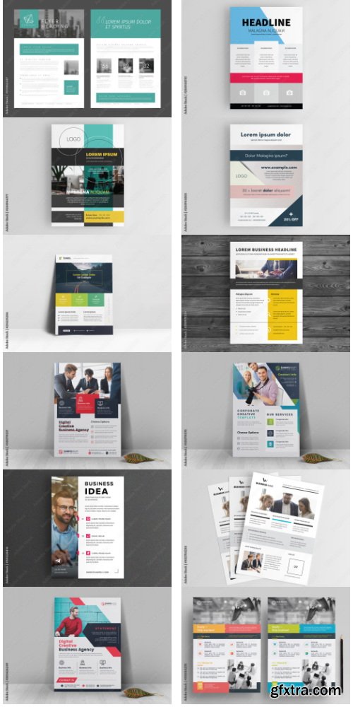 Corporate Business Flyer Design Template 2 80xAI