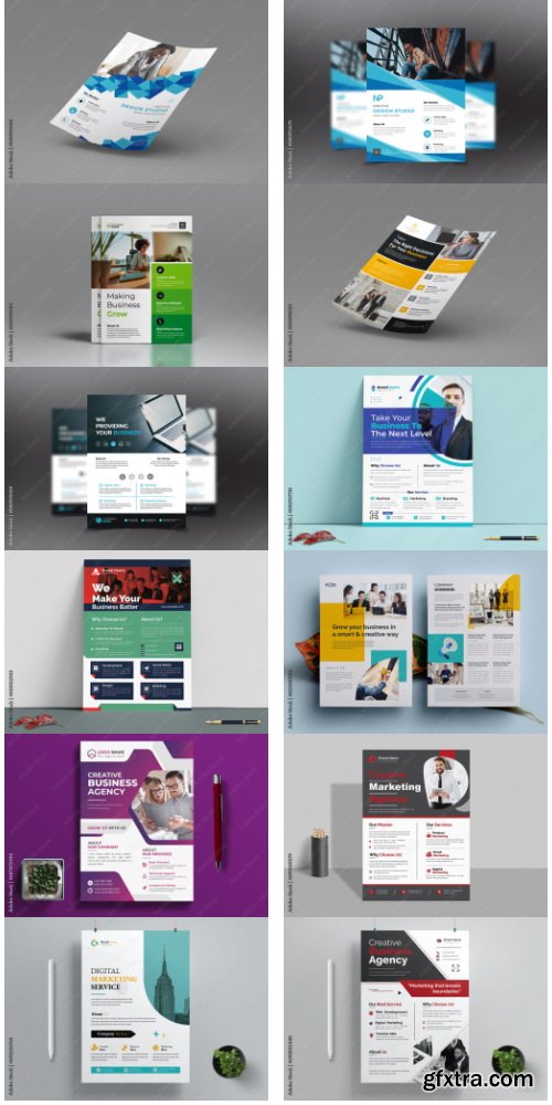 Corporate Business Flyer Design Template 2 80xAI
