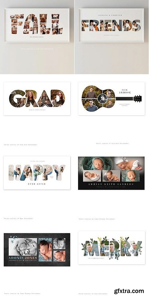 Squijoo - Collages & Boards - 20 x 10 50xPSDs