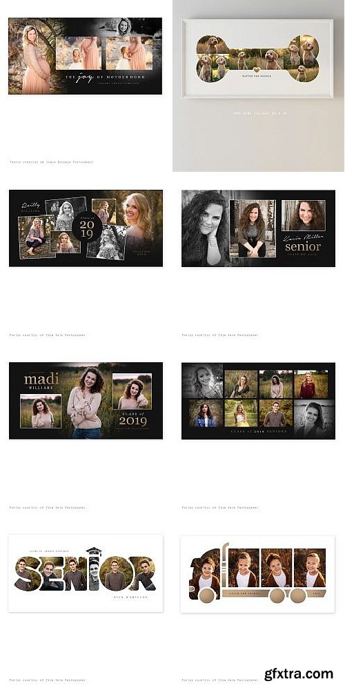 Squijoo - Collages & Boards - 20 x 10 50xPSDs