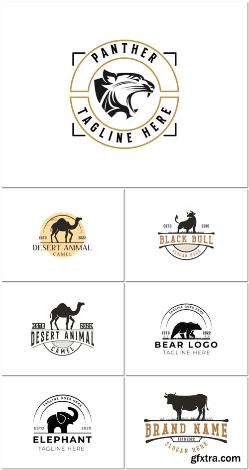 Vector logo with the title brand name