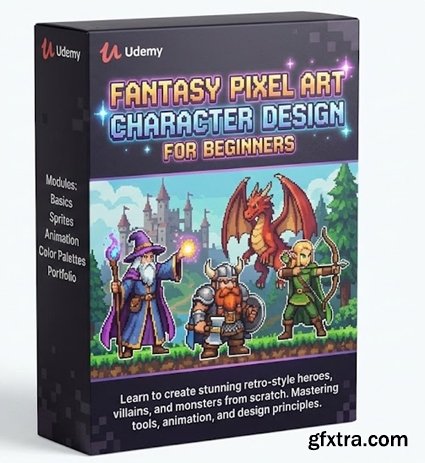 Udemy - Fantasy Pixel Art Character Design for Beginners