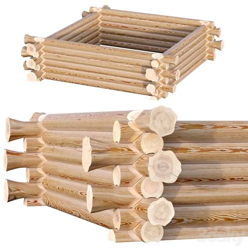 '3dsky Pro - Log cabin (Canadian felling)'