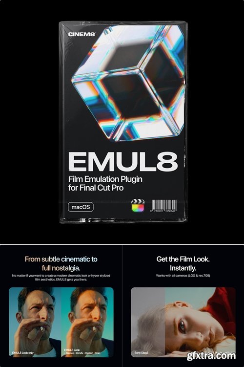 Cinem8 - EMUL8 - Film Emulation for Final Cut Pro